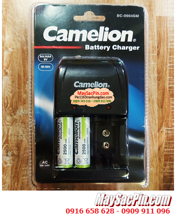 Camelion BC-0904SM (2NH-AA2500ARBP2) Bộ sạc pin AA kèm 2 pin sạc Camelion AlwaysReady AA2500mAh 1.2v